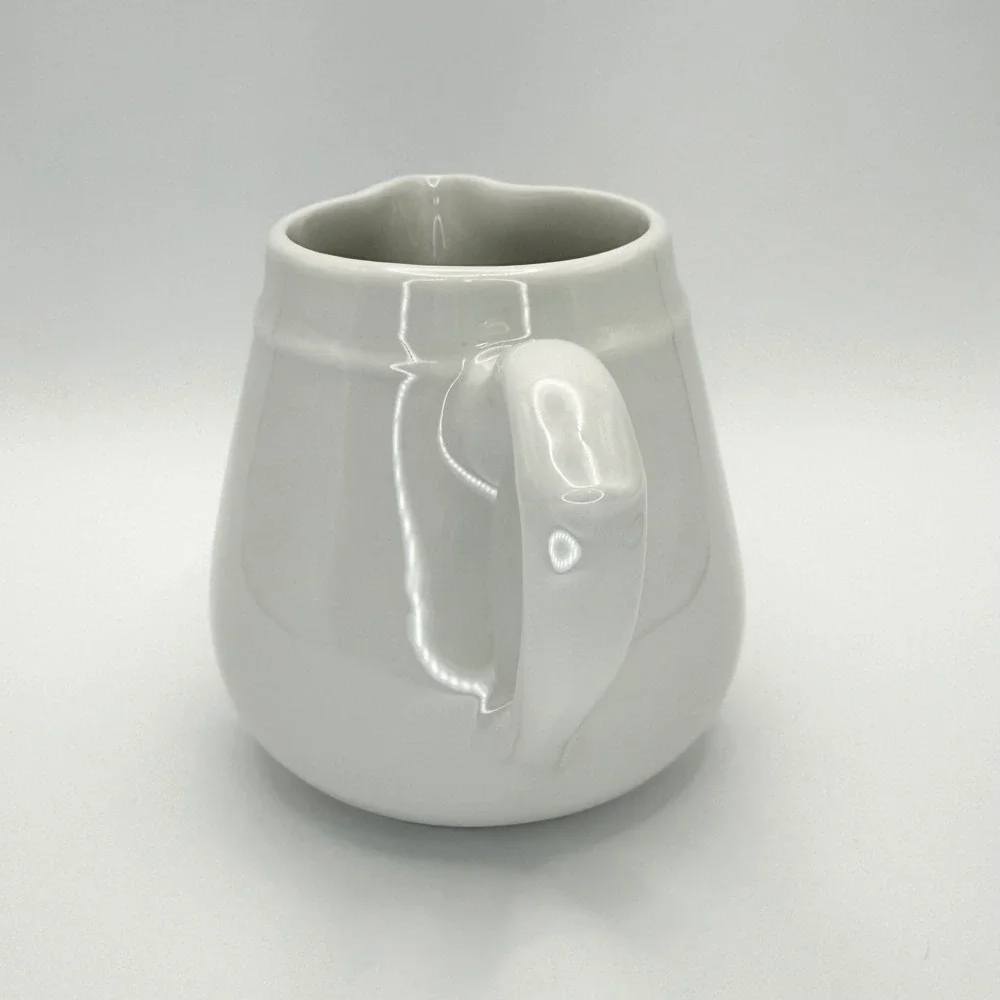 Pillivuyt France Culinaire White Porcelain Creamer‎ Pitcher French Country 8oz